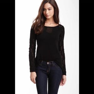 Knit Long Sleeve Sweater With Cut Out Detail Back